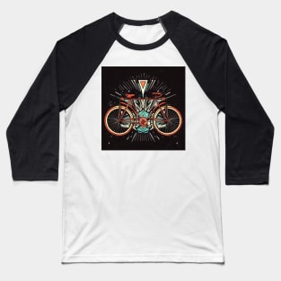 Vintage bicycle illustration Baseball T-Shirt